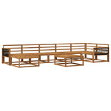 Outdoor Sofa Set 8 pcs Natural Solid Acacia Wood 3382762