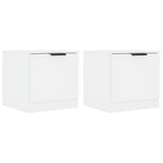 Bedside Cabinets 2 pcs White 40x39x40 cm 811197