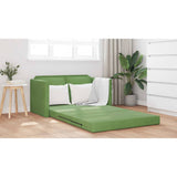 Sofa Bed Light Green 204 x 122 x 60 cm Velvet 42007951