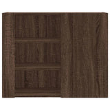 Wall Cabinet Brown Oak 75x35x60 cm Engineered Wood 848429