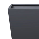 Garden Planters Anthracite 2 pcs 50x50x50 cm Steel 851071