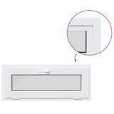 Basement Window RISOR 100x40 cm Tilt 2 Glazing White 4108337