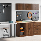 Garage Cabinets 2 pcs Brown Oak Engineered Wood 3328275