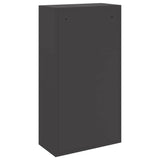 Parcel Drop Box with Storage Black 44 x 22 x 82 cm Steel 874919