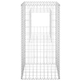 Gabion Basket Posts 2 pcs 50x50x100 cm Iron 151269