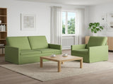 Sofa Set 2 pcs Light Green Velvet 3433193