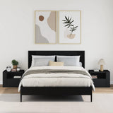 Wall-mounted Bedside Cabinets 2 pcs Black 45x30x35 cm 848314