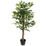 Artificial Lemon Tree with 3 Trunks Green 120 cm PP 4010677