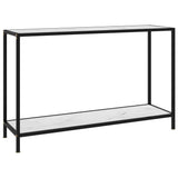 Console Table White 120x35x75 cm Tempered Glass 322841
