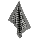 50 Piece Towel Set Black and White Cotton 136293