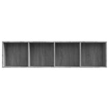Book Cabinet/TV Cabinet Grey Sonoma 143x30x36cm Engineered Wood 815271