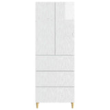 Cabinet Set 2 pcs High Gloss White 66 x 34.5 x 90 cm 3416722