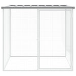 Chicken Cage with Roof Light Grey 103x98x90 cm Galvanised Steel 172338