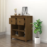 Sideboard Honey Brown 70x35x80 cm Solid Wood Pine 813767