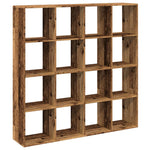 Book Cabinet Old Wood 137.5x29x137.5 cm Engineered Wood 3310296