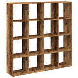 Book Cabinet Old Wood 137.5x29x137.5 cm Engineered Wood 3310296