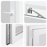 Basement Window "RISOR" 50x75 cm Tilt&Turn DIN Left White 4108342