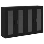 Wall Mounted Cabinet 2 pcs Black oak 69.5 x 34 x 90 cm 3334316