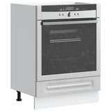 Oven Cabinet Kalmar Concrete Grey Engineered Wood 853521