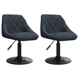Swivel Dining Chairs 2 pcs Dark Grey Velvet 335328
