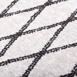 Rug Washable 160x230 cm Black and White 337973