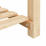 Garden Planter Beige 161 x 43 x 76.5 cm Solid Fir Wood 42006568