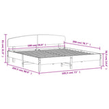 Bed Frame without Mattress White 180x200 cm Super King Solid Wood Pine 3207198