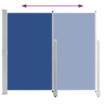 Patio Retractable Side Awning 140 x 300 cm Blue 48347