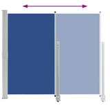 Patio Retractable Side Awning 140 x 300 cm Blue 48347