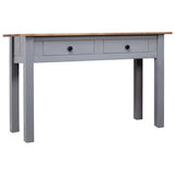 Console Table Grey 110x40x72 cm Solid Pine Wood Panama Range 282680