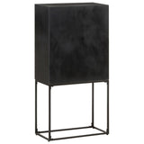 Sideboard Black 60x30x120 cm Solid Acacia and Mango Wood 321613