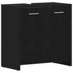 Bathroom Furniture Set 4 pcs Black Oak 30 x 30 x 183.5 cm 3332592