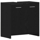 Bathroom Furniture Set 4 pcs Black Oak 30 x 30 x 183.5 cm 3332592