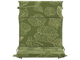 High Back Chair Cushion GEMERT 4 pcs 100% Polyester Leaf Design 945754