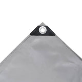 Tarpaulins Grey 3 x 3 m Canvas with PVC Coating 43809