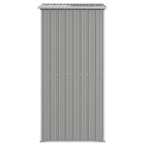 Garden Shed Light Grey 192x108x223 cm Galvanised Steel 319269
