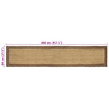 Area Rugs Grey 80 x 400 cm Jute 42010667