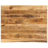 Table Top 90x80x3.8 cm Live Edge Solid Wood Rough Mango 370411