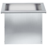 Garden Planter with LED Silver 30 x 40 x 30 cm Galvanised Steel 8008080