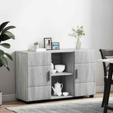 Sideboard with Shelf FLORIN Grey Sonoma 88.5 x 30.5 x 55.5 cm 880297
