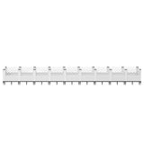 Garden Planter with Pegs White 363.5x43.5x43.5 cm PP 368030