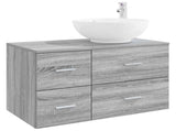 Bathroom Furniture Set 2 pcs Grey Sonoma Engineered Wood 3403997