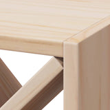 Wine Rack 2 pcs Natural 62 x 25 x 62 cm Solid Pine Wood 893318