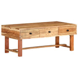 Coffee Table 100x50x40 cm Solid Acacia Wood 322669