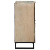 Sideboard White 80 x 33 x 75 cm Solid mango wood 4017999