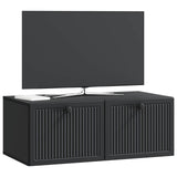 Wall-Mounted TV Cabinet Black 78.5 x 41 x 30 cm Engineered Wood 898006