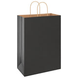 Paper Bags 250 pcs with Handles Black 32x17x44 cm 4101650