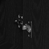 Wardrobe with Storage Black 80 x 51 x 180 cm Engineered wood 3333855