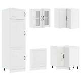 14 Piece Kitchen Cabinet Set Lucca White Engineered Wood 3314981