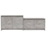TV Cabinet Concrete Grey 146.5x35x50 cm Engineered Wood 809813